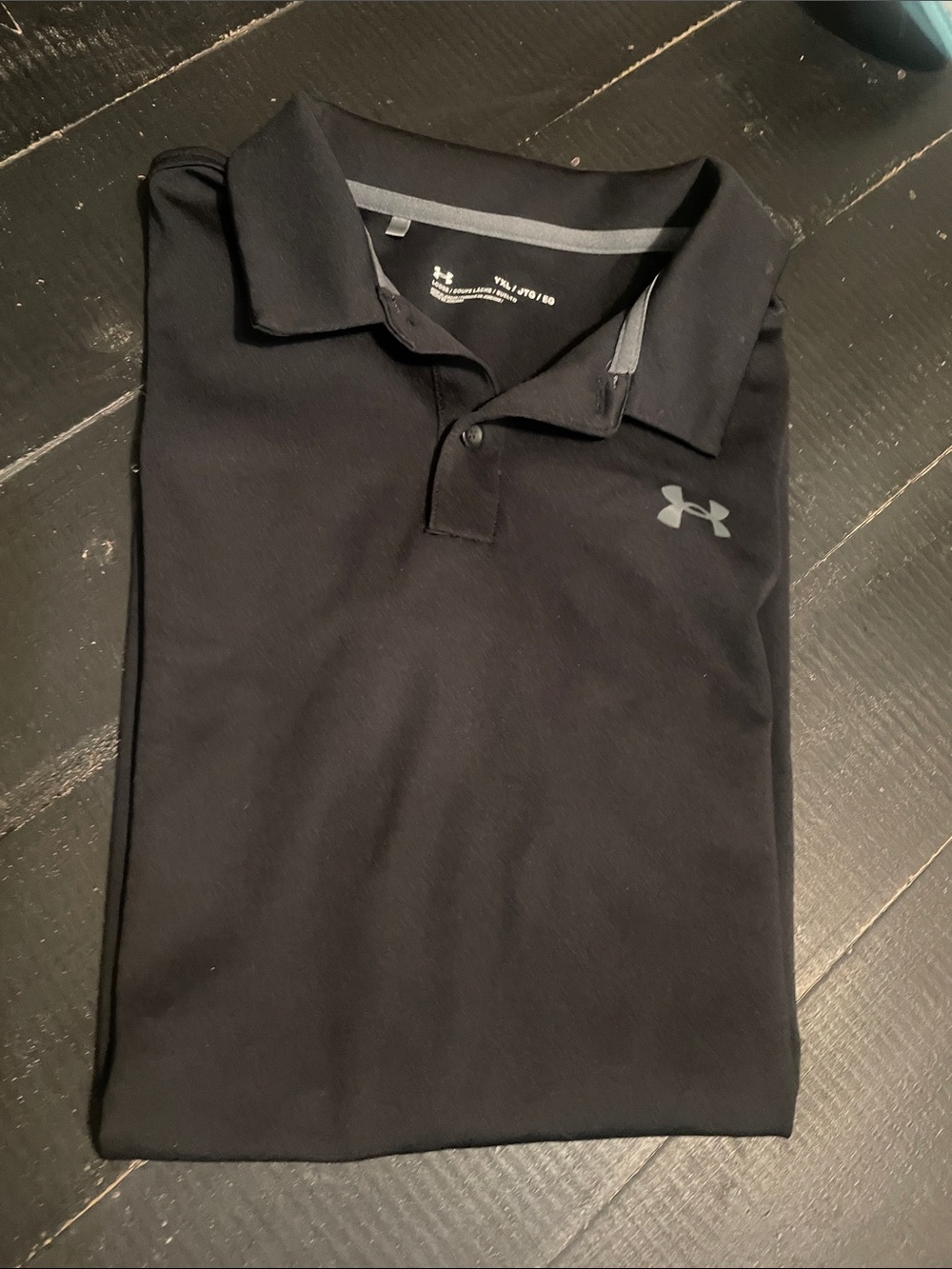 Under Armour Men’s Black Polo with Reflective Logo